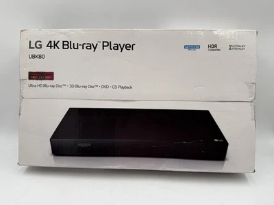 LG UBK80 4K Ultra HD Blu-Ray Player Brand New Sealed - Image 1 of 4