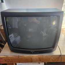 Vintage 2000 Y2K Admiral 19 Color Retro Gaming CRT TV JSJ12026B Coax Cable
