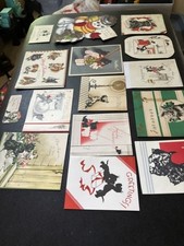 vintage lot of 15 cards, etc. 13 Christmas 2 ...