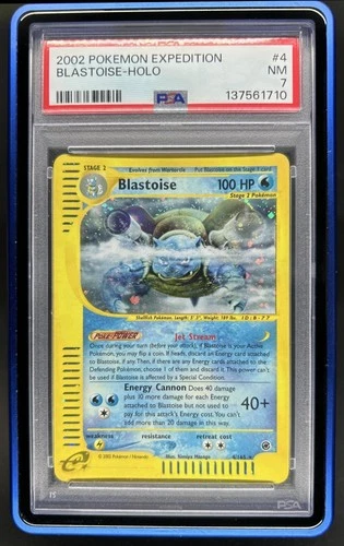 2002 Pokemon Expedition Set Blastoise Holo #4/165 PSA 7