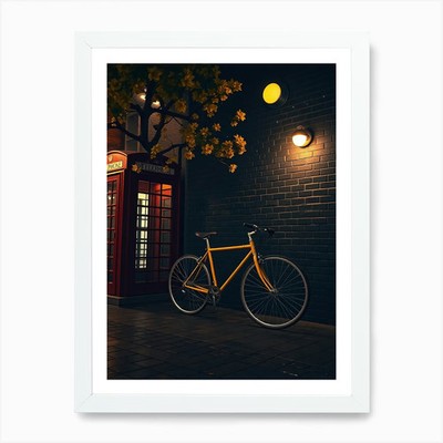 London Street Scene Art Print Framed Wall Art Poster Canvas Print Picture