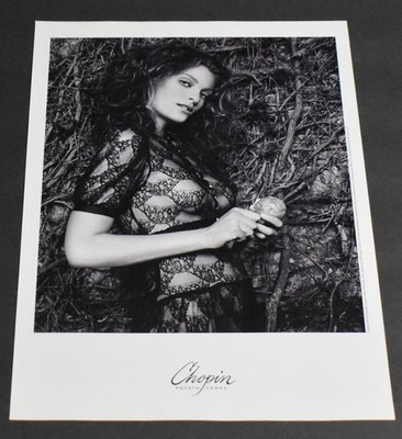 2005 Print Ad Sexy Fashion Lady Smooth Beauty Chopin Stacked Shirt Breasts Vodka