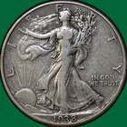 1938-D Walking Liberty Half Dollar Choice Very Fine VF+/XF Coin #35569