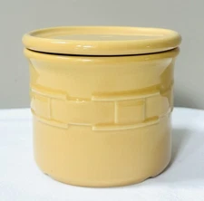 Longaberger Pottery Butternut 1 Pt Crock With Lid