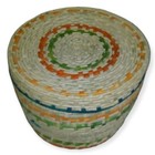 Natural Hand Made Palm Leaves Colorful Eco Friendly Weave Basket