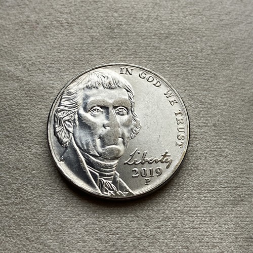 2019 P Jefferson Nickel, Over Polishing On OBV Matrize, DDR, #N-006 - Bild 3 von 15