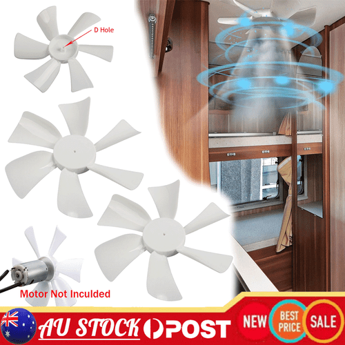 2X 6inch RV Skylight Fan Vent Fan Blades for Bathroom Roof Vent Range