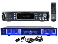 Rockville RPA60BT Home Theater Bluetooth Receiver + 10 Band Graphic Equalizer