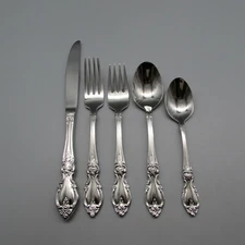 Oneida Stainless Flatware - LOUISIANA - 5pc Place Setting * USA Made