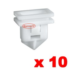 VOLVO SIDE SKIRT SILL TRIM CLIPS S40 S80 V50 V70 XC60 XC70 WHITE PLASTIC x 10