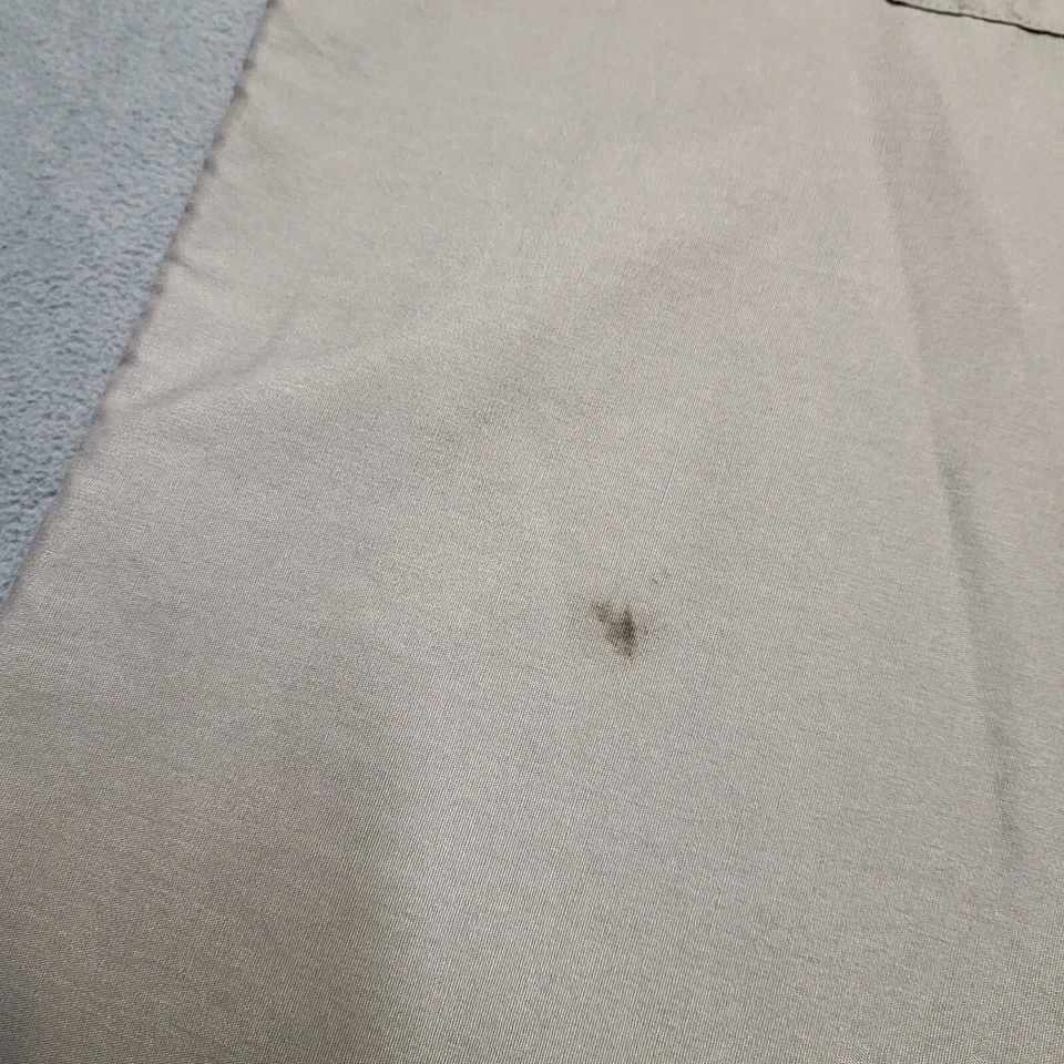 Nissan Button Down Shirt Mens L Gray Short Sleeve Mechanic Workwear Red Kap - Image 4 of 4