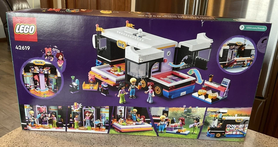 LEGO FRIENDS: Pop Star Music Tour Bus (42619) 845 piezas Juego de construcción ¡¡Nuevo sellado!!! Foto 2 de 3