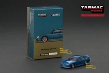 Tarmac Works 1:64 VERTEX Silvia S14 Blue Green Metallic Nismo Festival Exclusive