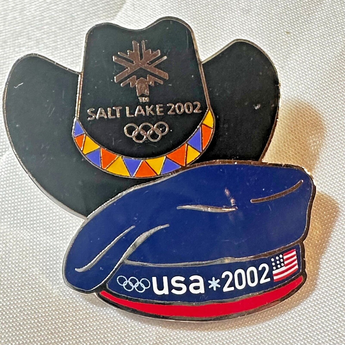 Olympic Hat 2002 Salt Lake City & 8 Olympic Pins Awesome Treasure from that era Limited edition 21st century 2002 Olympic pin | Mercari main image 3