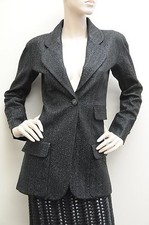  5850 New Chanel Black Coat Long BLAZER JACKET 34 36 38 RARE 
