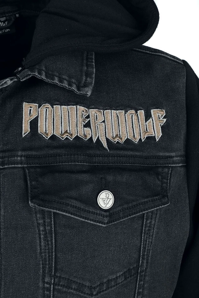 Powerwolf Jacket Power Metal Band Black Denim Jean Jacket - Image 4 of 4