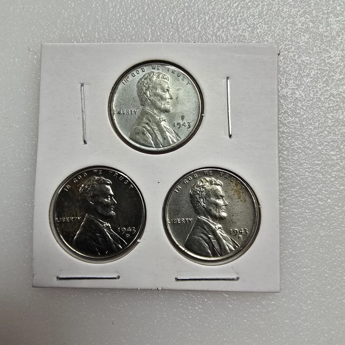 ダブルダイ　ズレ打　1943年Sリンカーン1Cスチール 1943 年林肯麦穗美国小美分硬币| eBay