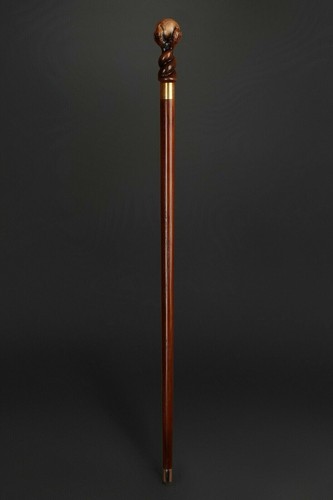 Egg Fancy Paw mowgli Hand Carved Hiking Wooden Walking Stick Cane Gift designer - Picture 8 of 9
