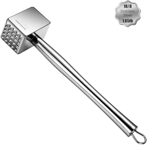 Ablandador de carne, mazo/machacador/martillo de acero inoxidable 304 resistente - product listing photo