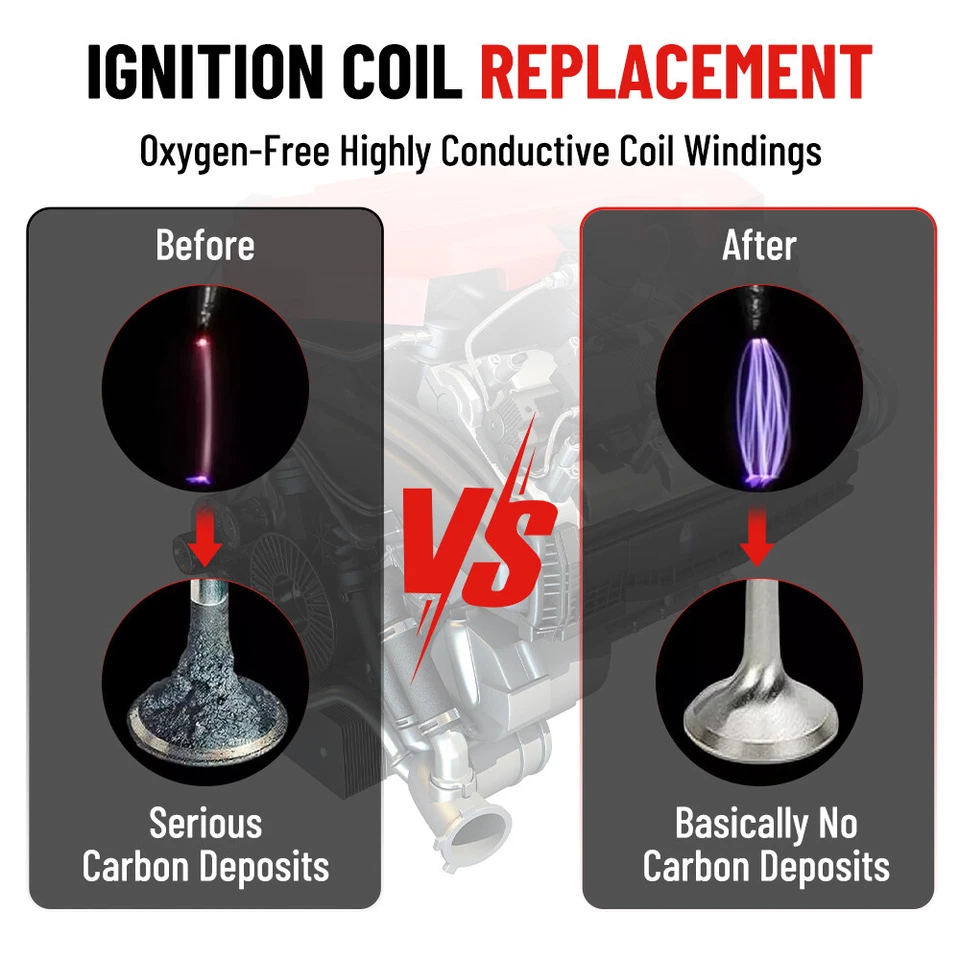 Paquete de 10 bobinas de encendido DG508 para Ford F150 F250 F350 E350 4,6 L 5,4 L V8 6,8 L V10 Foto 3 de 4