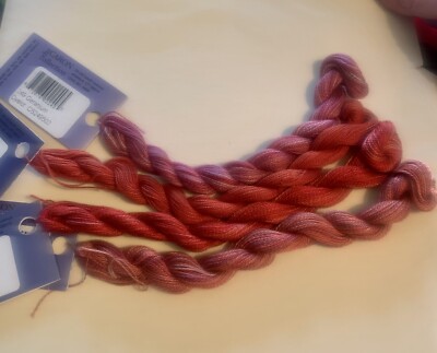 100% Cotton Caron Wildflowers Hand-dyed  36 yds/1 skein; REDS Various YOU CHOOSE