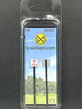 HO-2000-035-C / 1:87 Scale Street  Railroad Signs "End of Track"