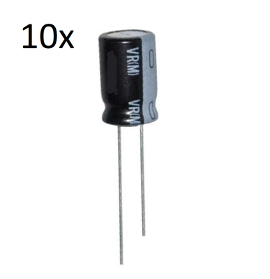 Adafruit Condensatori Elettrolitici 100uF 16V - Confezione Da 10
