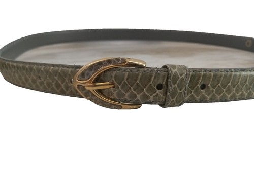 BCBGMaxazria Wide Belt Snakeskin BCBG Max Azria BELT Stylish Wide Green Snakeskin Faux  main image 3