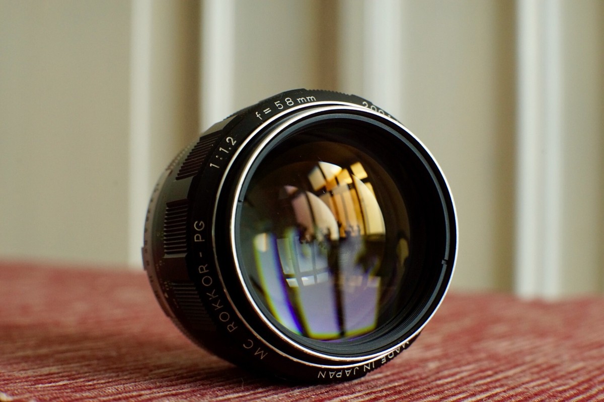 Very rare beautiful Minolta MC Rokkor PG 58mm F1.2 Version 1