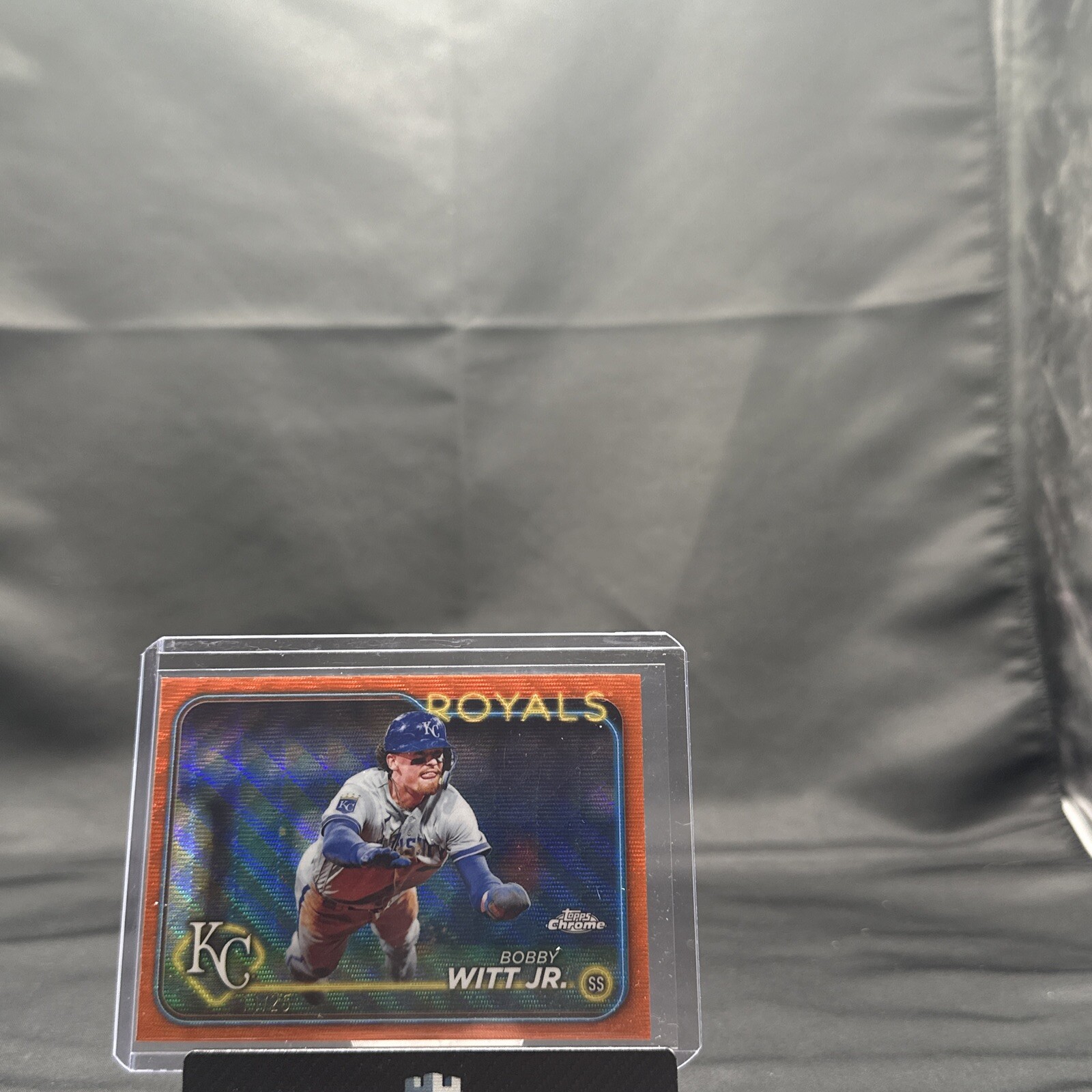 2024 Topps Chrome Bobby Witt Jr Orange Refractor /25 Kansas City Royals 120