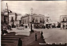 MINERVINO MURGE   B/N  VIAGGIATA  1968 PIAZZA BOVIO ANIMATISSIMA