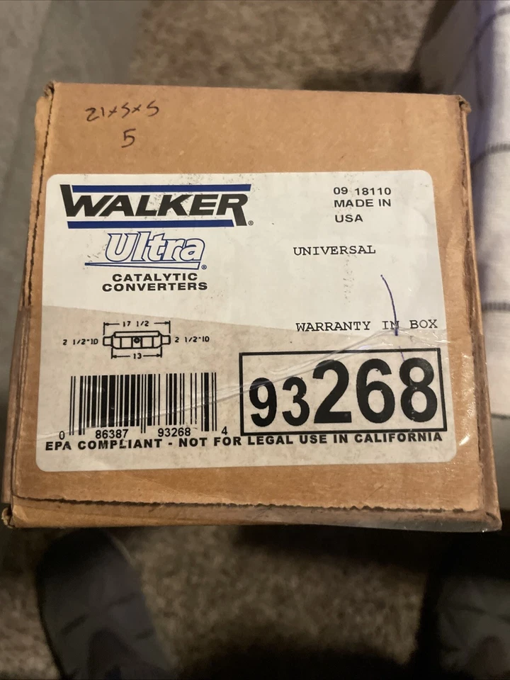 Convertidor Catalítico-EPA Walker 93268 Universal Acura, Chrysler, Dodge Foto 2 de 4