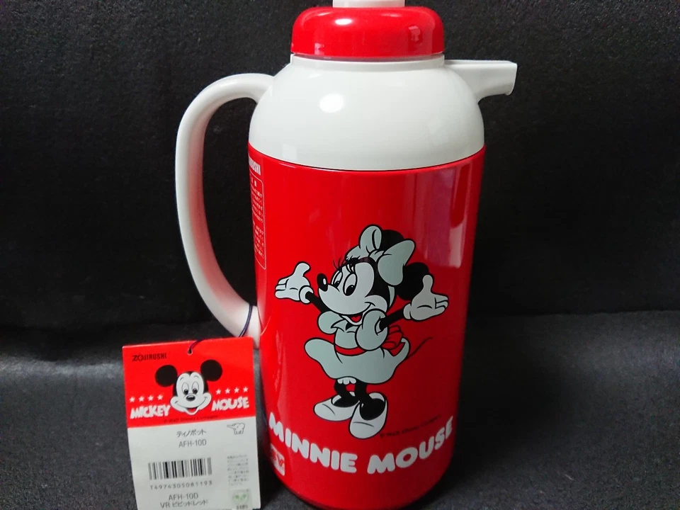 Mikey Minnie Mouse Termo de Mesa ZOJIRUSHI Tetera Hecha en JAPÓN Foto 3 de 4