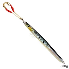 Fish WOW! 300g Speed jig 10.5oz Vertical Trolling lure 8/0 Assist Hook Black NEW