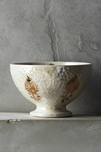 NUEVO Anthropologie Gold Dark Yellow Solstice Sonnet Nut Dessert Cuenco decorativo - Imagen 3 de 3