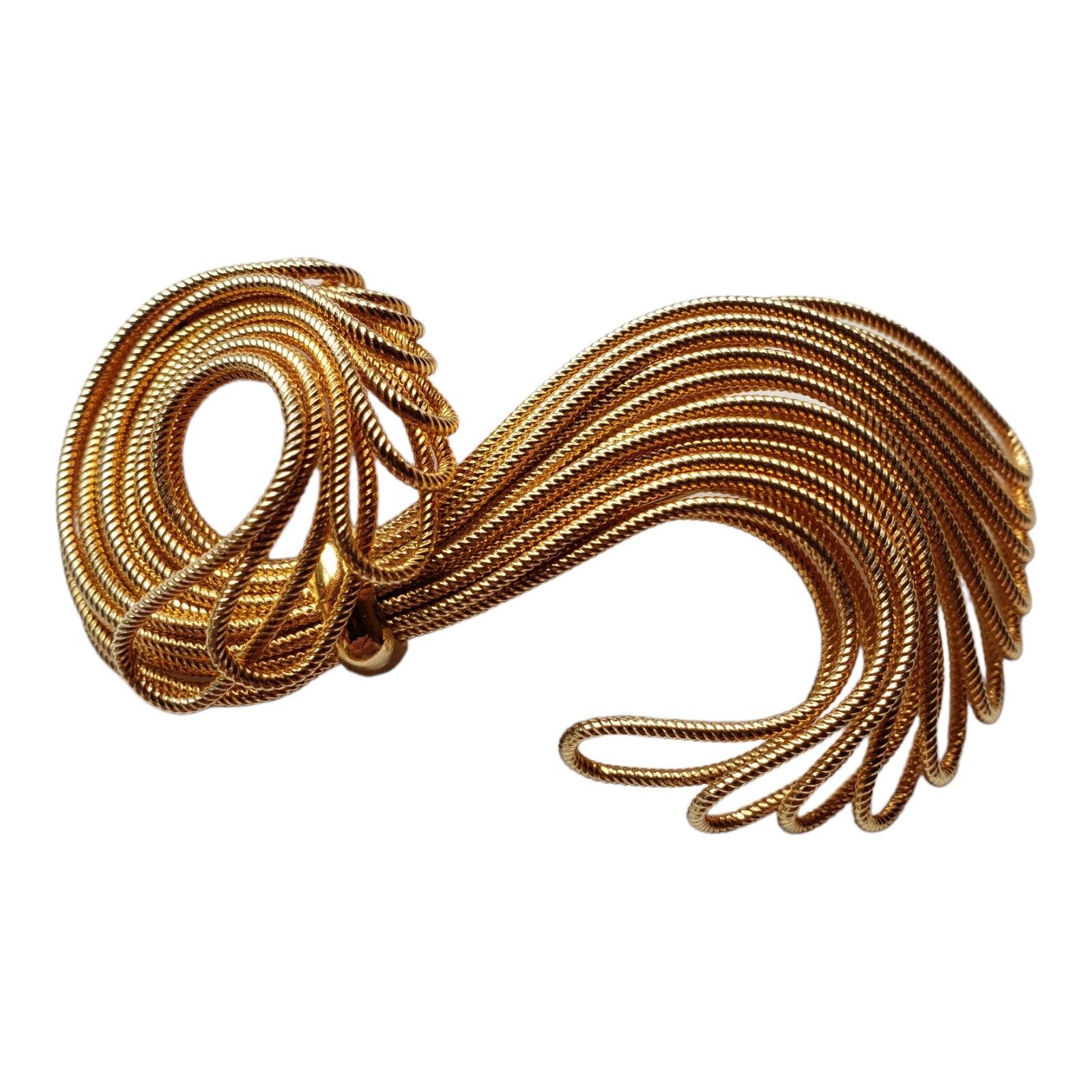 Vintage 1960s Napier Twisted Textured Wire Brooch… - image 5
