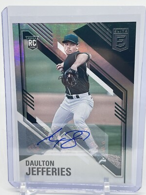 2021 PANINI CHRONICLES ELITE DAULTON JEFFERIES ROOKIE AUTO OAKLAND A'S (B483)