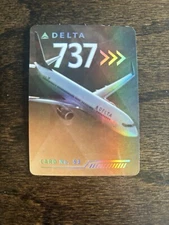Delta Air Lines Pilot Collectible Trading Card B737 Card #53