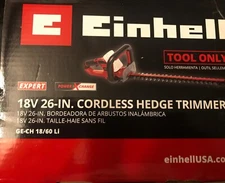 EINHELL 18v 26" CORDLESS HEDGE TRIMMER+ 1 BATTERY+ CHARGER