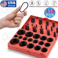 419pcs Universal O Ring Assortment Metric Oil Proof Kit 32 Size O-Ring Rubber