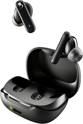 Skullcandy Smokin' Buds kabellose In-Ear-Ohrhörer, 20 Stunden Akku, True Black