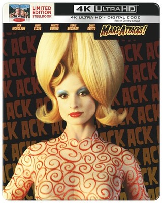 Mars Attacks! 4K UHD Blu-ray Steelbook NEW
