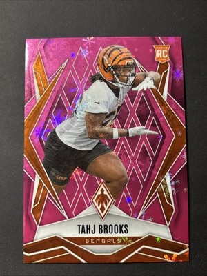 2025 Phoenix Football Winter Exclusive Pink Parallel /299 Tahj Brooks