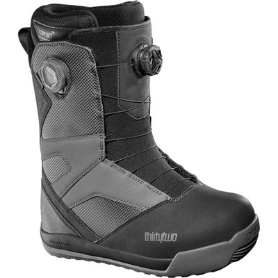 NEW!! 2025 Mens 32 STW Double Boa Snowboard Boots-Black/Charcoal -7.0