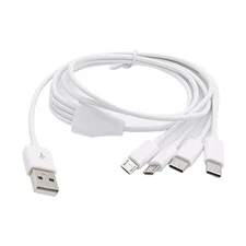 Multi Charging Cable 4in1 Multiple Phone Charger Cord USB to Type-C/MICRO USB