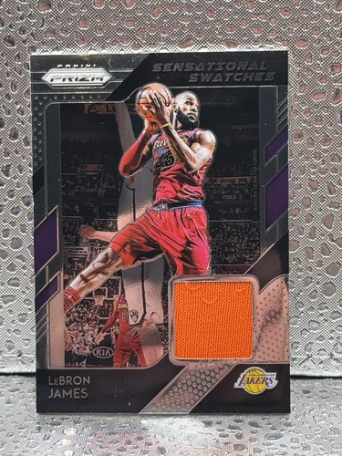 LEBRON JAMES 2018-19 PRIZM SENSATIONAL SWATCHES GAME WORN ORANGE CLEVELAND PATCH