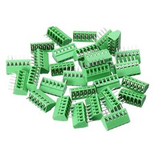 30PCS 6-Pin PCB Mount Screw Terminal Block Connectors 2.54mm/0.1inch Pitch