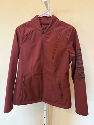 Women s XS Shyanne Life Burgundy Maroon Softshell Jacket Western Full-Zip 