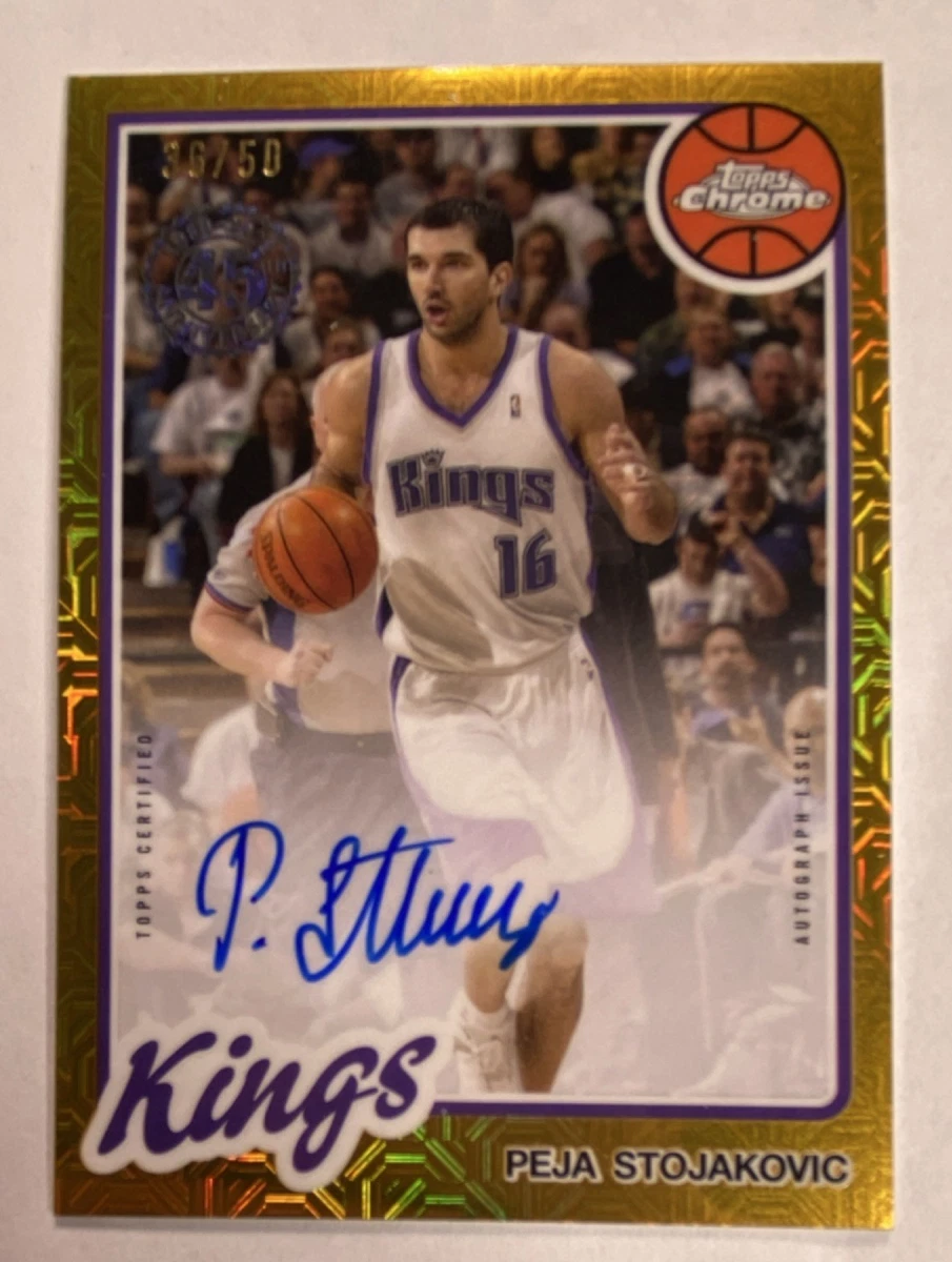 Peja Stojakovic Basketball Autographed Sports Trading Cards 
