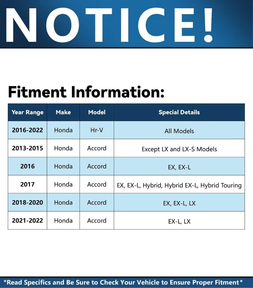 для 2013 2014 2015 2016 2017 - 2023 Honda Accord HR-V передние керамические тормозные колодки - Изображение 2 из 4